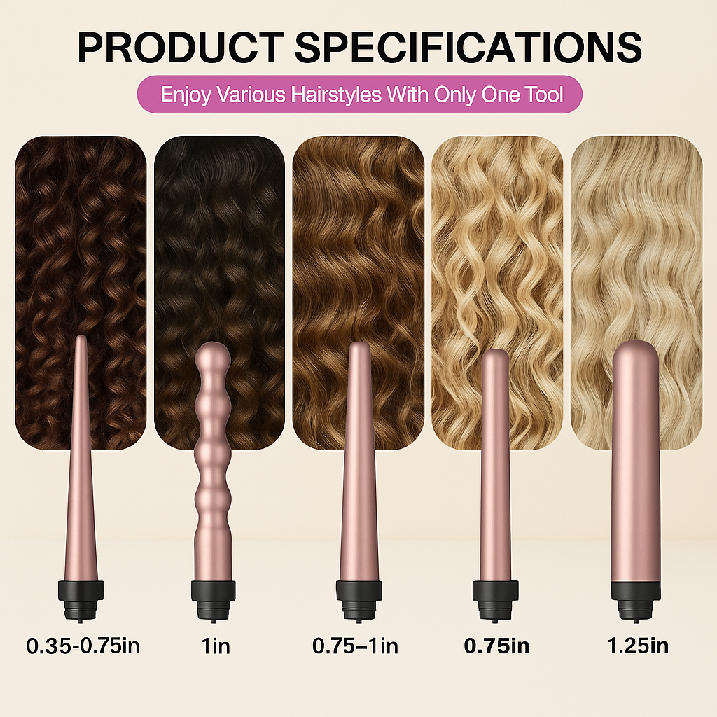 GlowCurl Wand (5 in 1 Multifunctional)